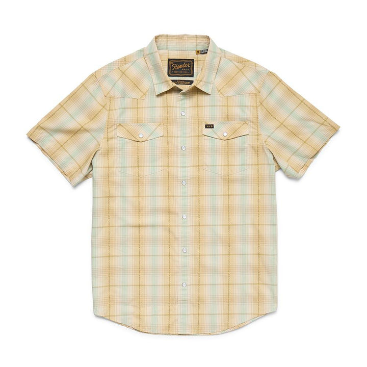 Howler Brothers H Bar B Snapshirt Men's in Prairie Plaid Gold