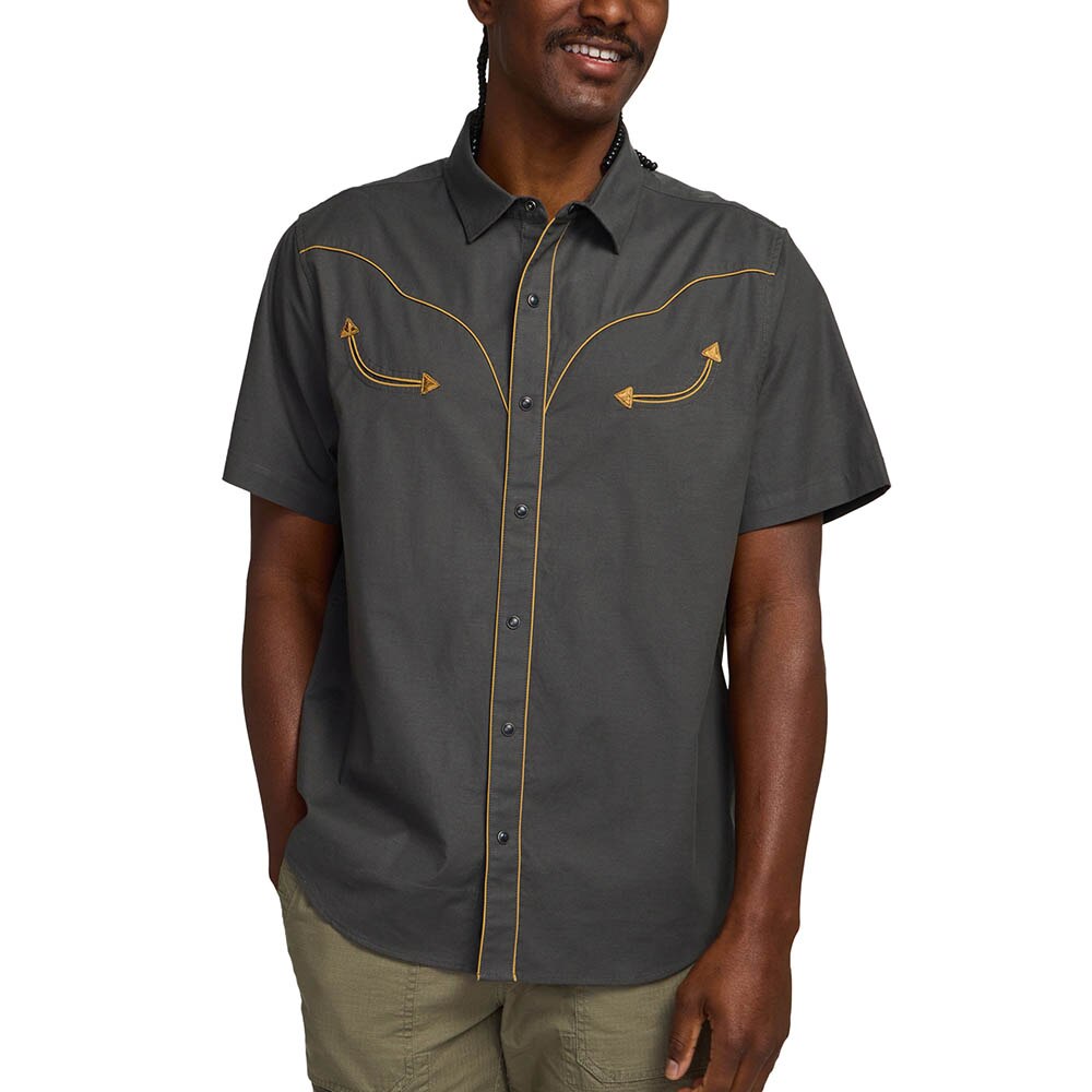 Howler Brothers Broncbuster Snapshirt Mens in Antique Black