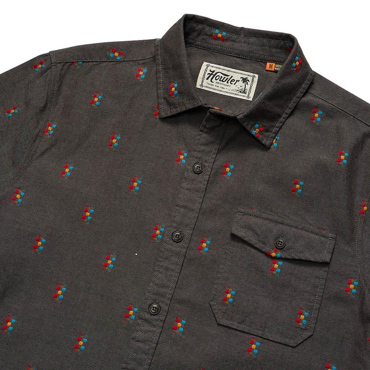 Howler Brothers San Gabriel Shirt Men's in Refractions Antique Black