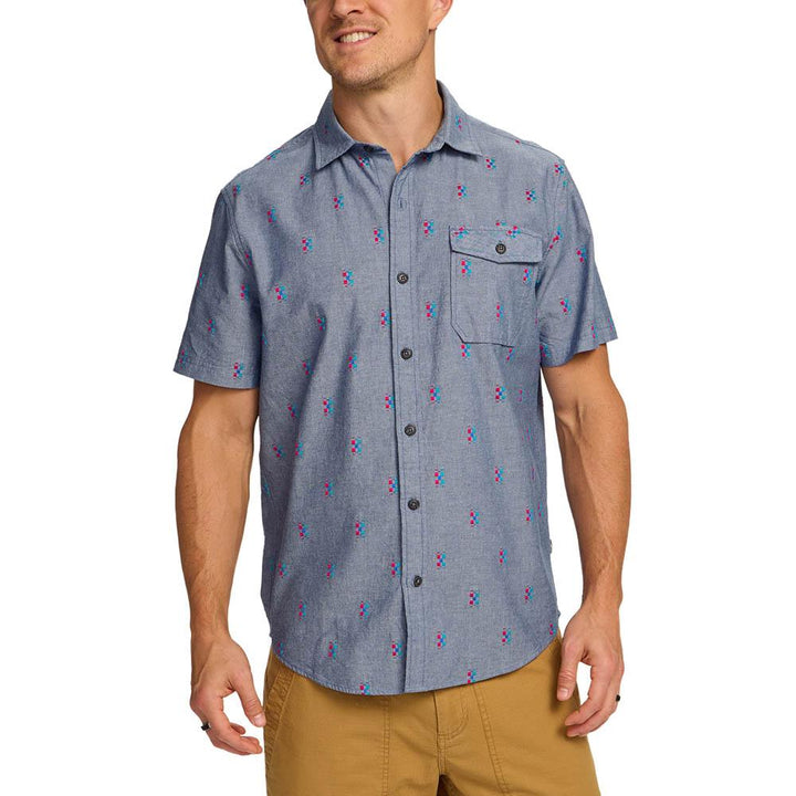 Howler Brothers San Gabriel Shirt Men's in Refractions Indigo