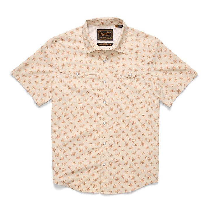 Howler Brothers Open Country Tech Shirt Men's in Rancher Floral Sand