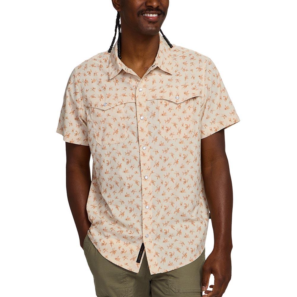 Howler Brothers Open Country Tech Shirt Men's in Rancher Floral Sand