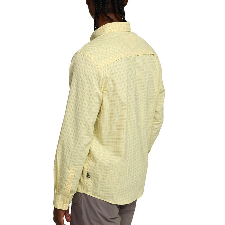 Howler Brothers Matagorda Long Sleeve Shirt Mens in Trader Plaid Dawn