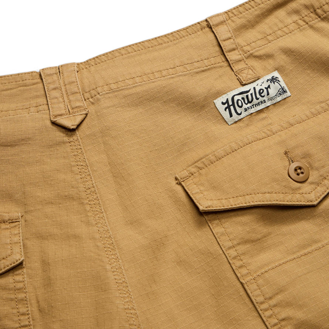 Howler Brothers Quonset Camp Short Mens in British Khaki