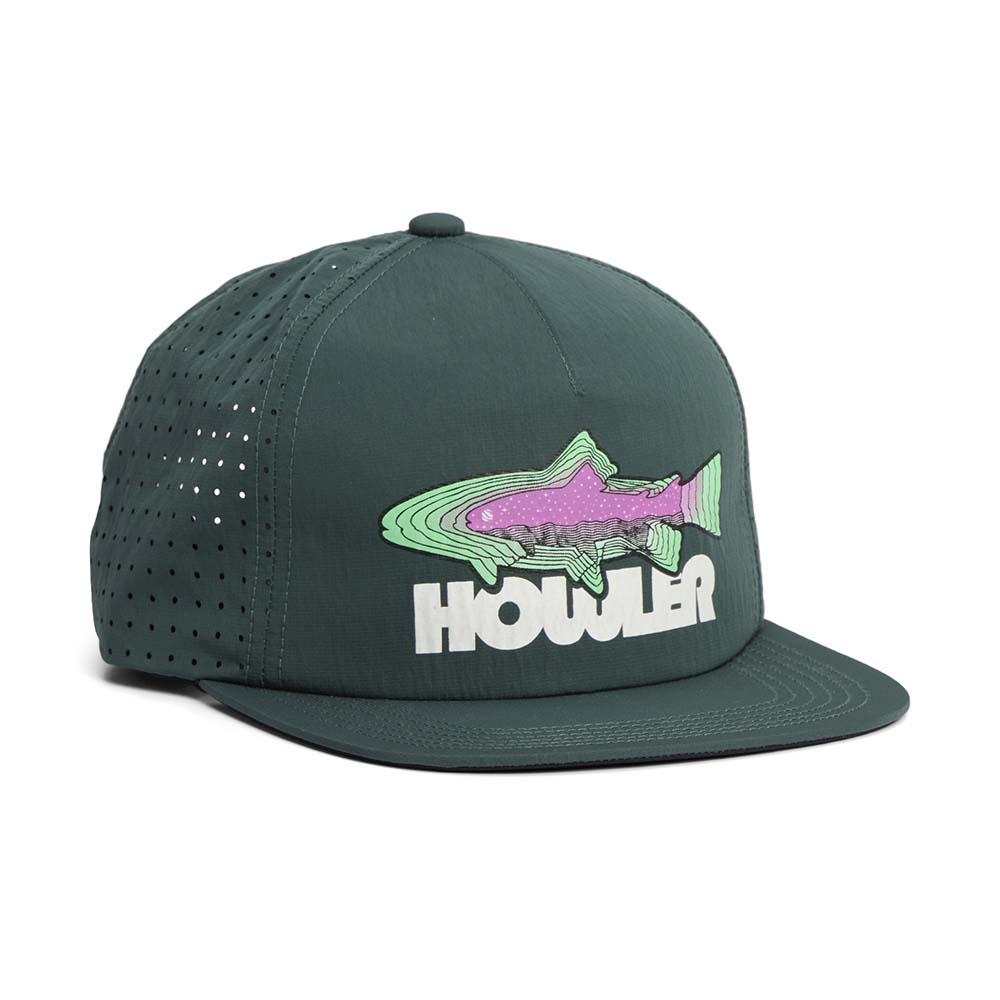 Howler Brothers Trucha Aperture Tech Strapback Hat in Dark Teal