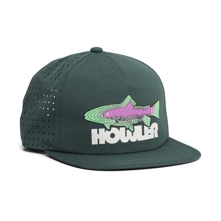 Howler Brothers Trucha Aperture Tech Strapback Hat in Dark Teal