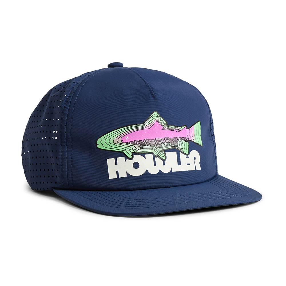 Howler Brothers Trucha Aperture Tech Strapback Hat in Navy