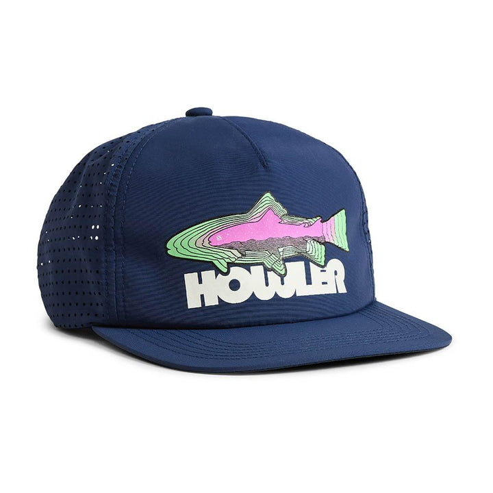 Howler Brothers Trucha Aperture Tech Strapback Hat in Navy
