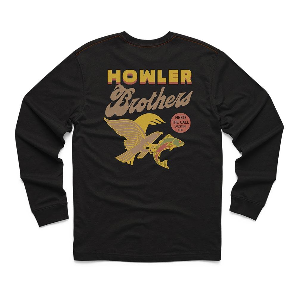 Howler Brothers Osprey Prey LS TShirt Mens in Black