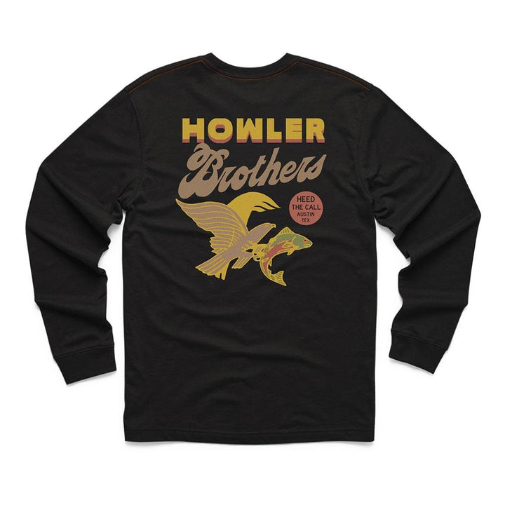 Howler Brothers Osprey Prey LS TShirt Mens in Black