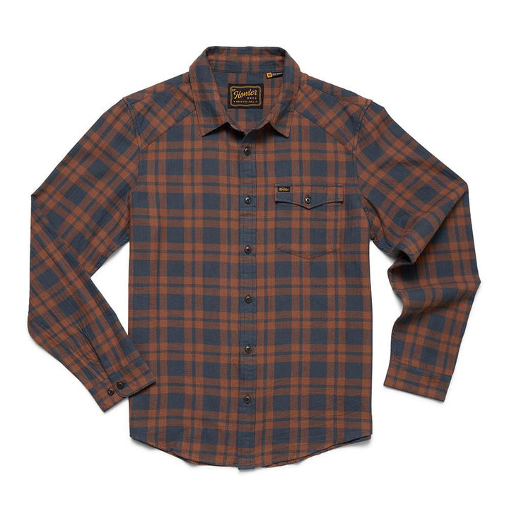 Howler Brothers La Grange Lightweight Flannel Shirt Mens in Cohen Plaid Stargazer