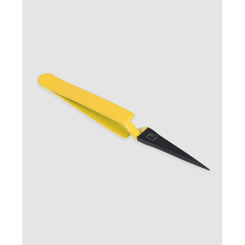Loon Mini Straight DLoop Tweezer in Yellow