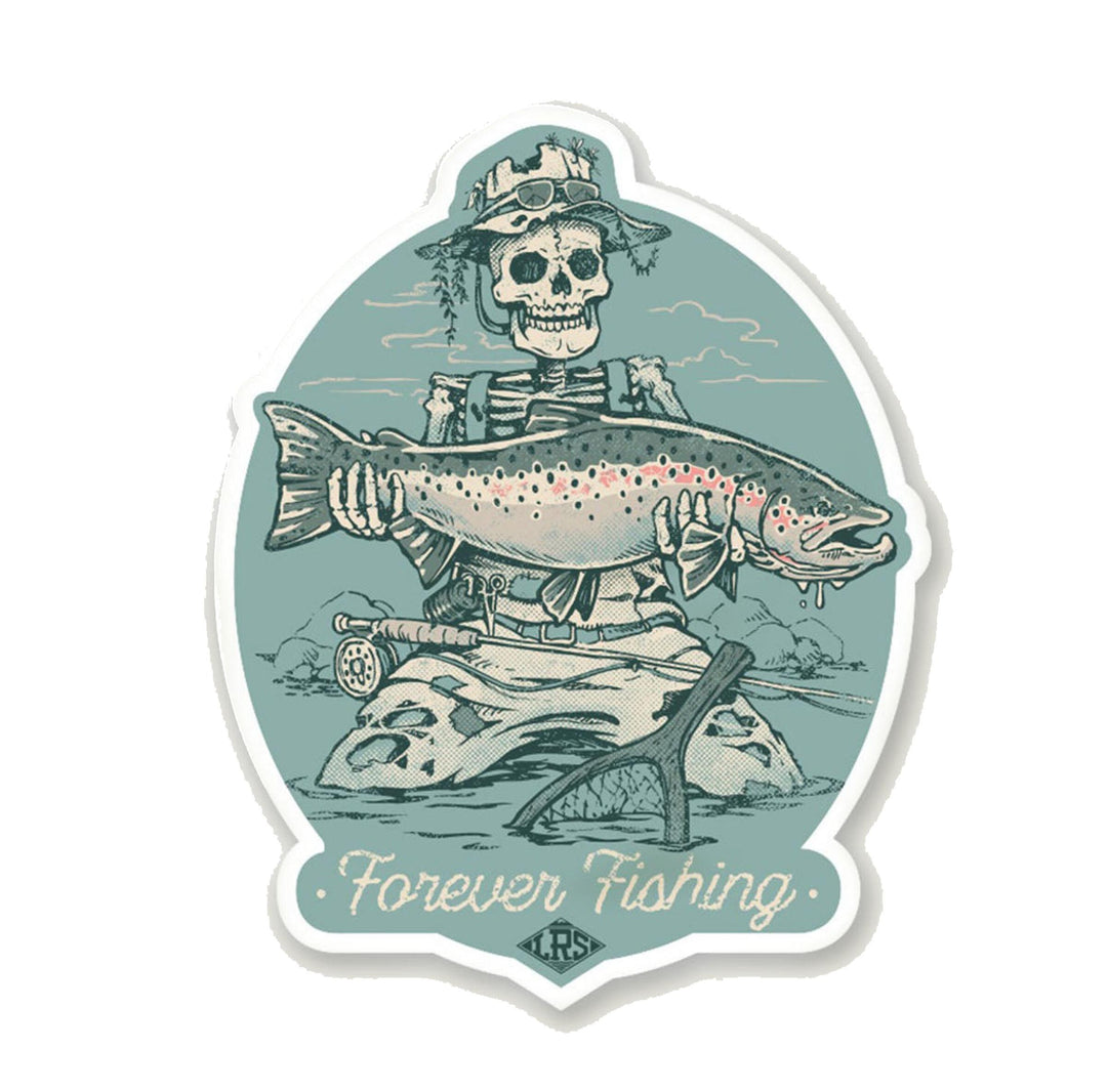 Lakes Rivers Streams Forever Fishing Decal in Steelhead