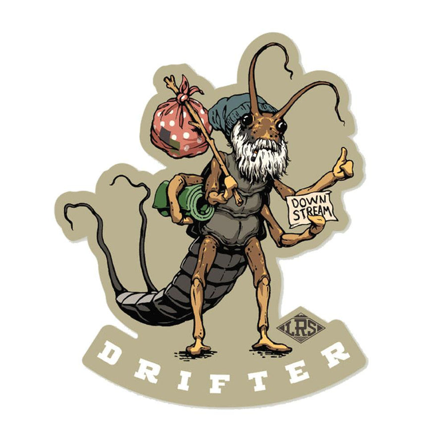 Lakes Rivers Streams Drifter Decal in One Color
