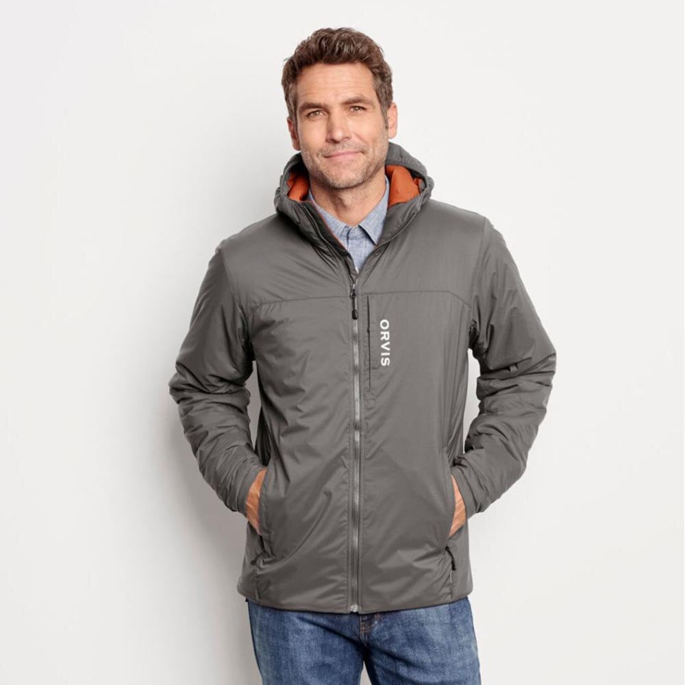 Orvis Pro Insulated Hoodie Mens in Granite