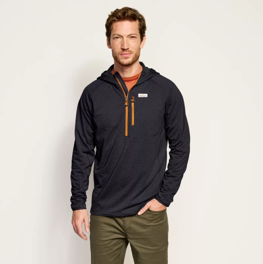 Orvis Horseshoe Hills 1/4 Hoodie Men's in Navy
