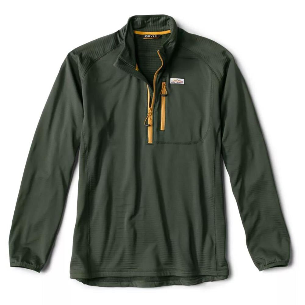 Orvis Horseshoe Hills 1/4 Zip Fleece Men's in Dark Pine