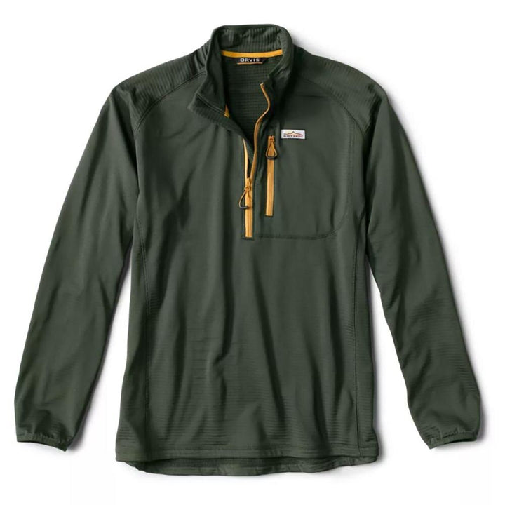 Orvis Horseshoe Hills 1/4 Zip Fleece Men's in Dark Pine