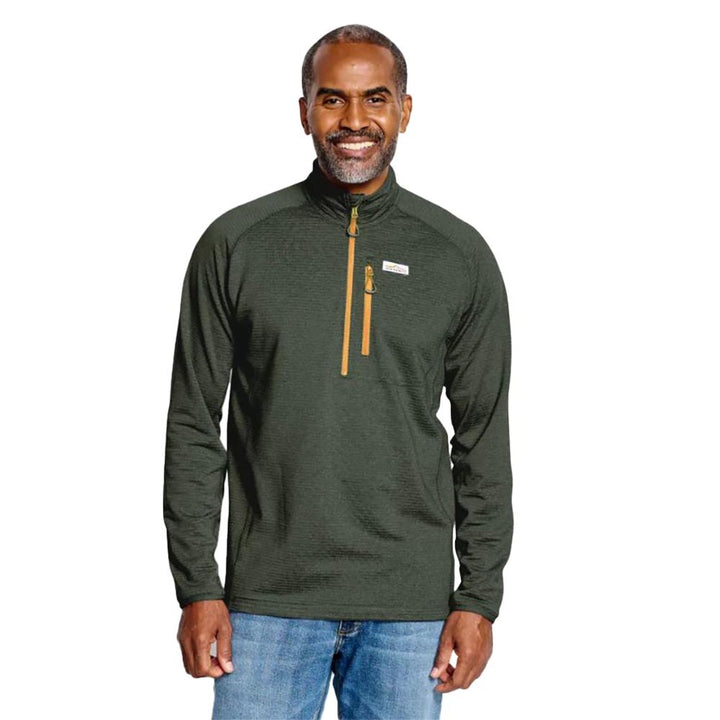 Orvis Horseshoe Hills 1/4 Zip Fleece Men's in Dark Pine