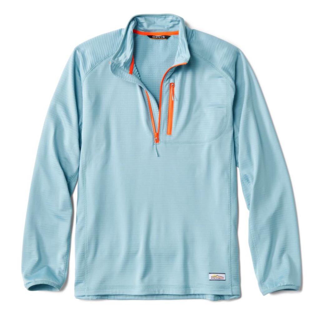 Orvis Horseshoe Hills 1/4 Zip Fleece Men's in Mineral Blue