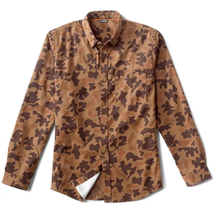 Orvis Midweight Shooting Shirt Mens in Camo