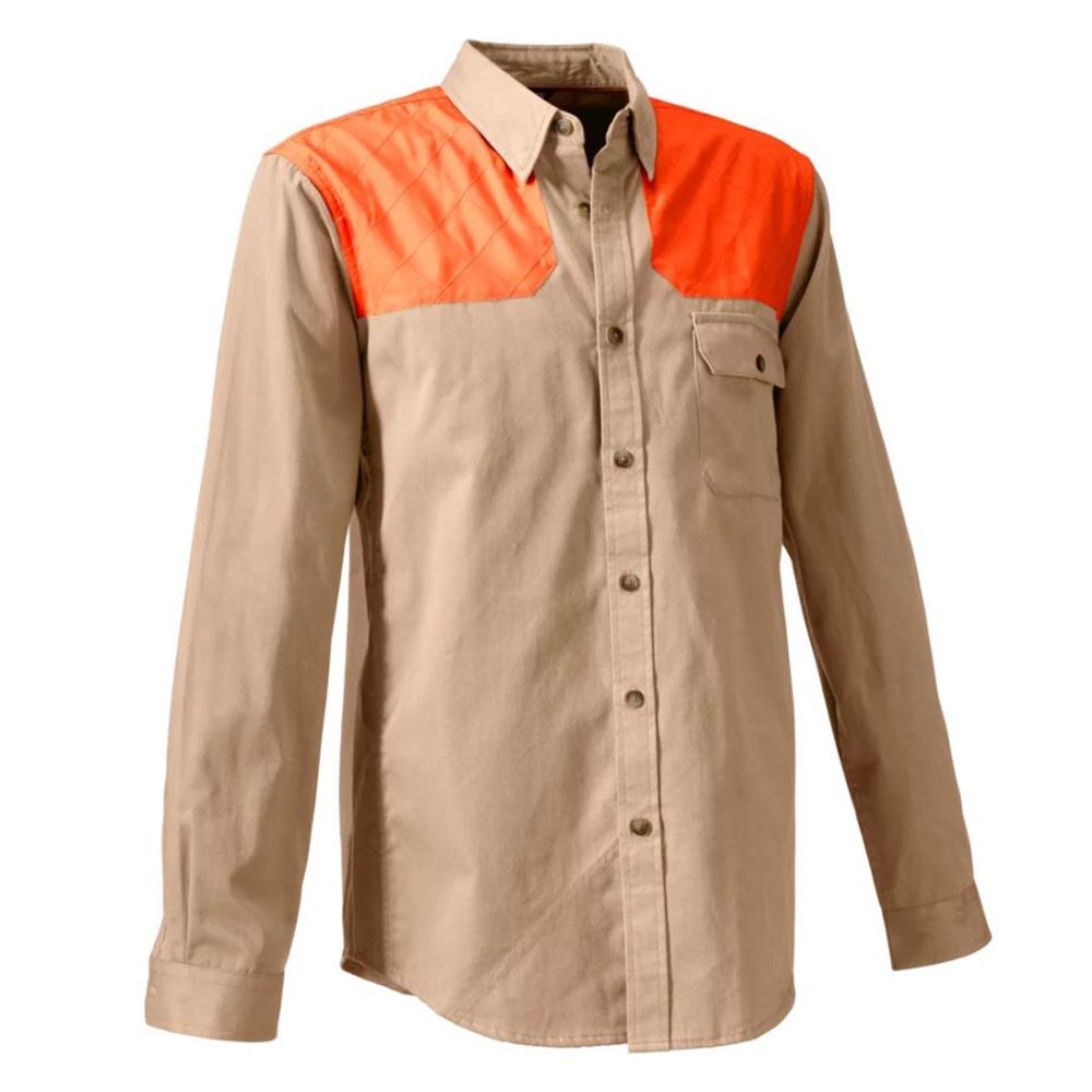 Orvis Midweight Shooting Shirt Mens in Sand and Blaze