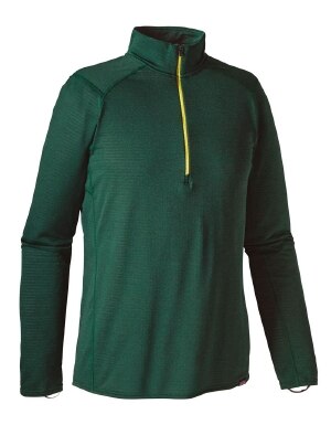 Patagonia Capilene Thermal Weight Zip Neck Men's in Carbon and Light Green