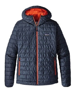 Patagonia Nano Puff Hoody Jacket Men's in Navy Blue and Red