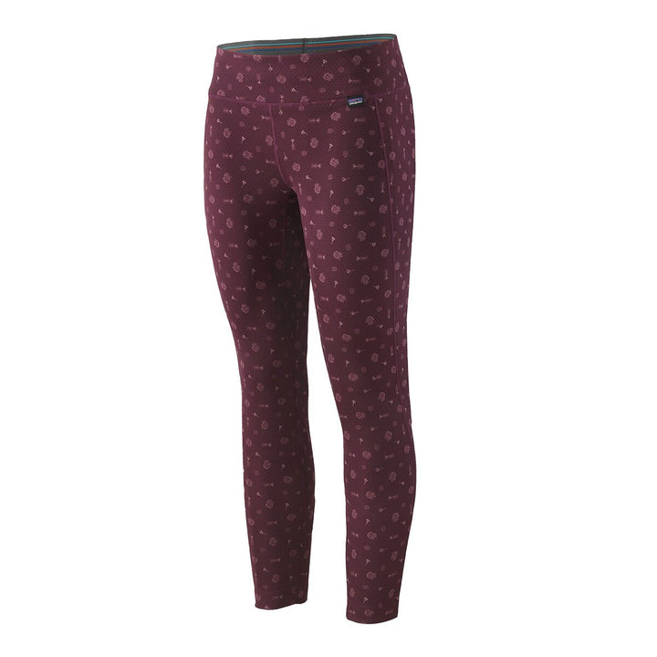 Patagonia Capilene Midweight Bottoms Women’s in Fire Floral Night Plum