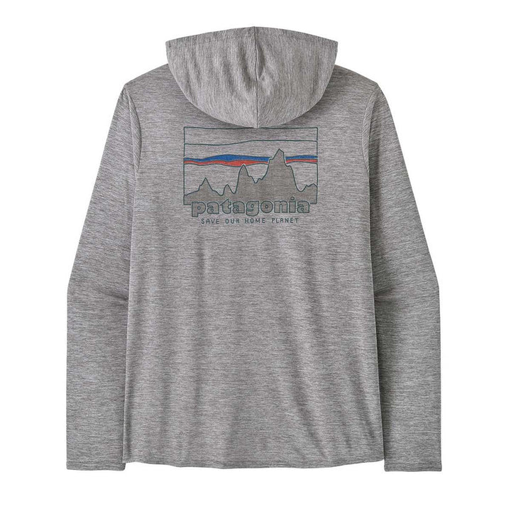 Patagonia Cap Cool Daily Graphic Hoody Men's in 73 Skyline Feather Grey