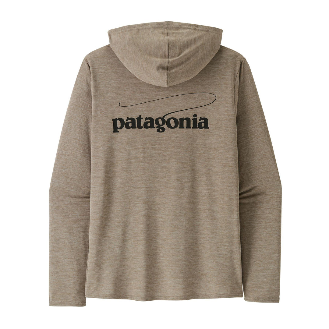 Patagonia Cap Cool Daily Graphic Hoody Men's in Casting Logo Seabird Grey XDye