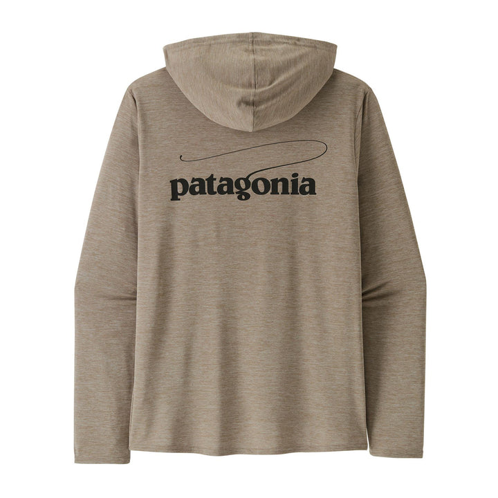 Patagonia Cap Cool Daily Graphic Hoody Men's in Casting Logo Seabird Grey XDye