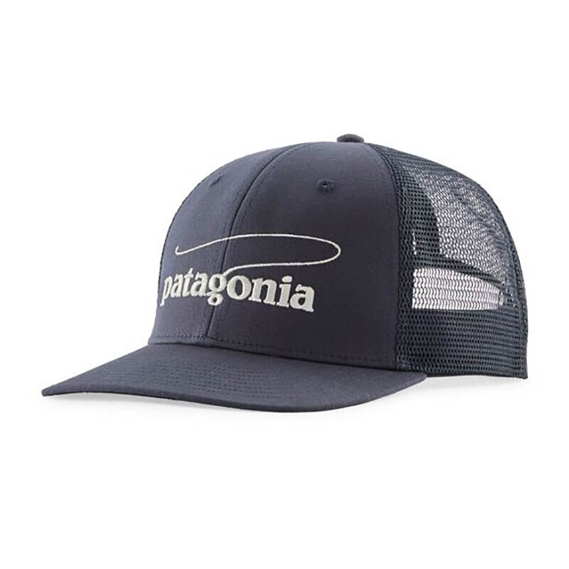Patagonia Take a Stand Trucker Hat in Casting Logo Smolder Blue