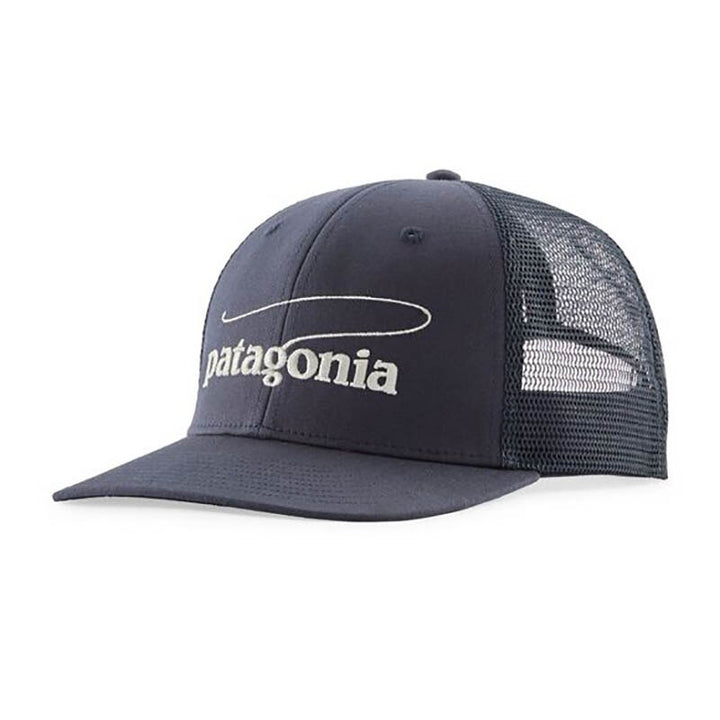 Patagonia Take a Stand Trucker Hat in Casting Logo Smolder Blue