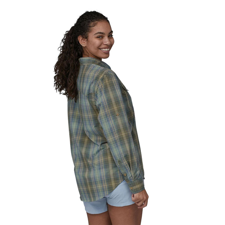 Patagonia Sun Stretch Long Sleeve Shirt Women's in San Miguel Salvia Green
