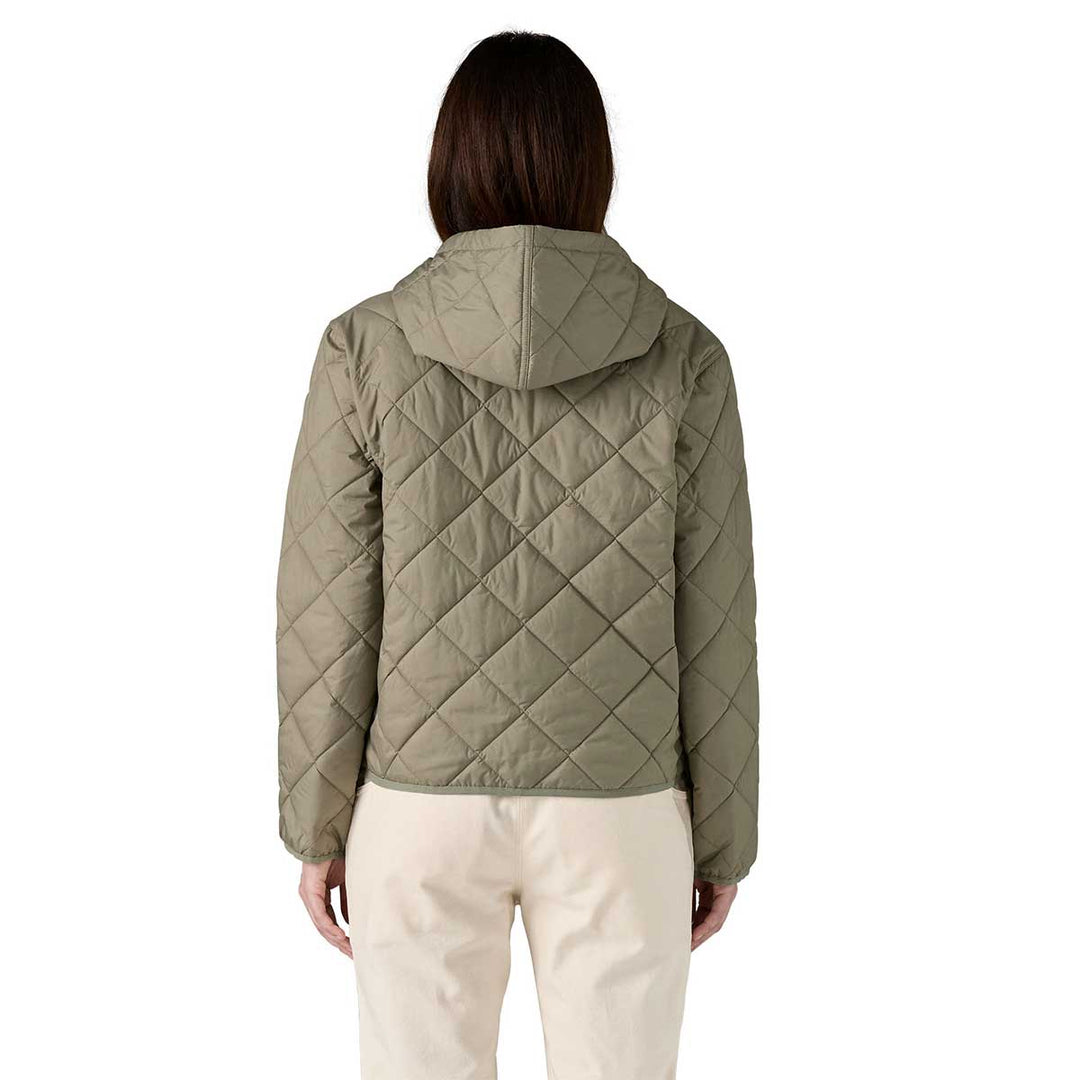Patagonia Diamond Quilted Bomber Hoody Women's in River Rock Green