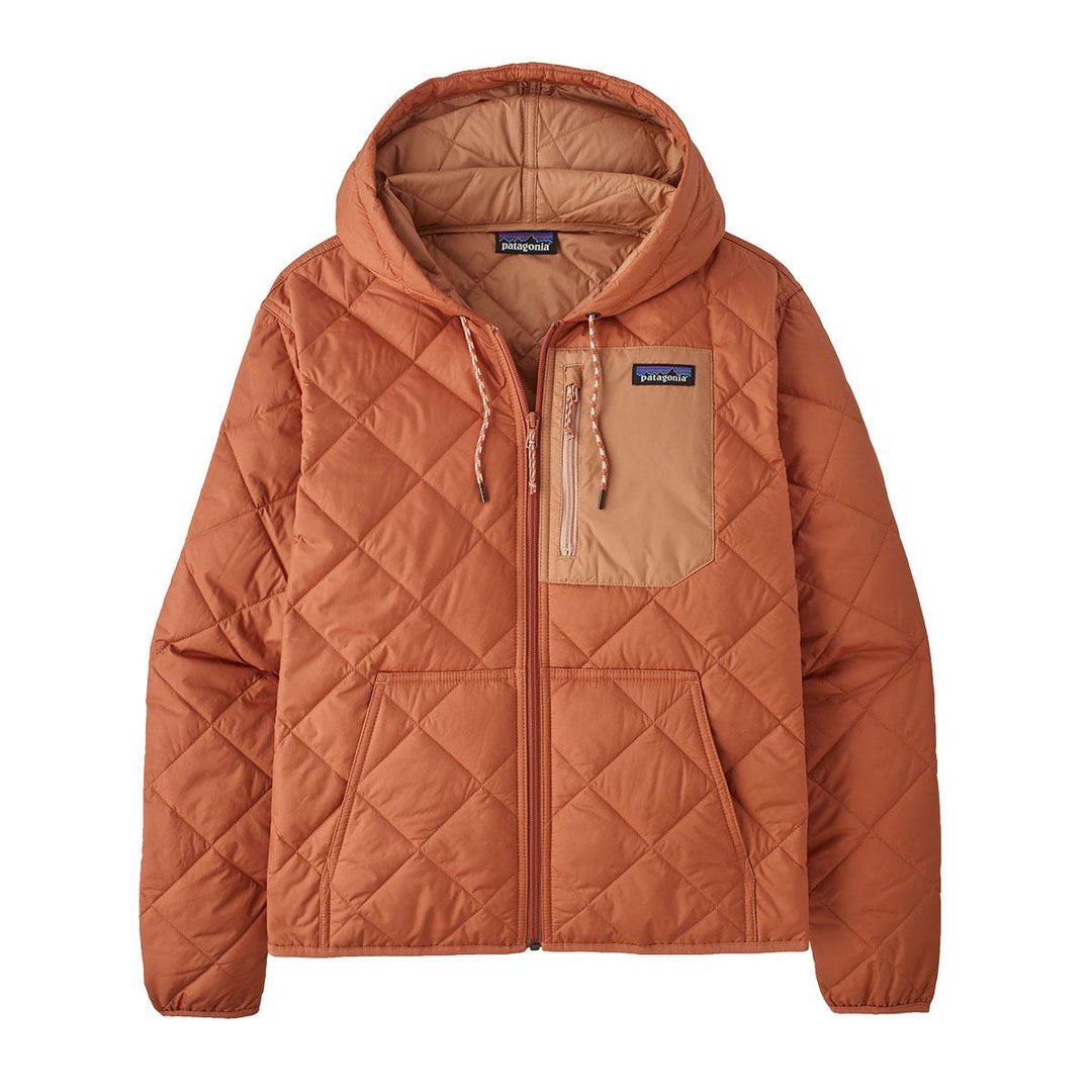 Patagonia Diamond Quilted Bomber Hoody Women's in Sienna Clay