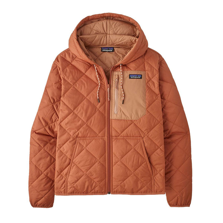 Patagonia Diamond Quilted Bomber Hoody Women's in Sienna Clay