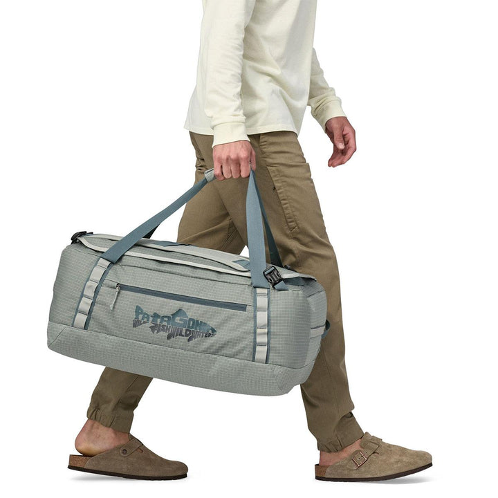 Patagonia Black Hole Duffel 55L in Wild Waterline Sleet Green