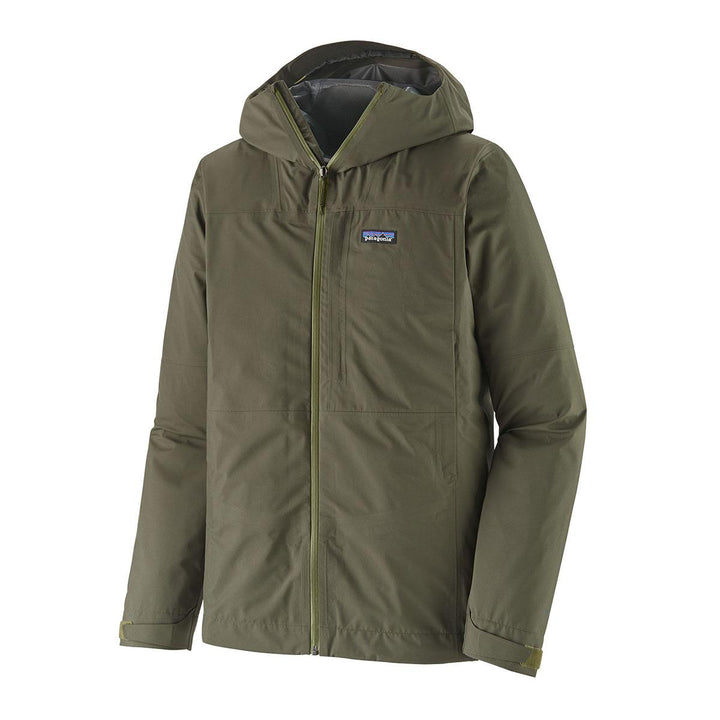 Patagonia Boulder Fork Rain Jacket Men's in Basin Green