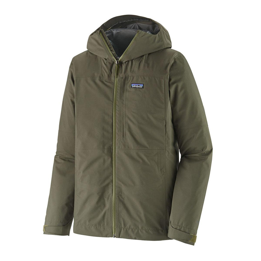 Patagonia Boulder Fork Rain Jacket Men's in Basin Green