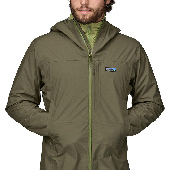 Patagonia Boulder Fork Rain Jacket Men's in Basin Green