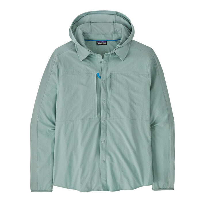 Patagonia River Rambler Hybrid Sun Hoody Men's in Thermal Blue