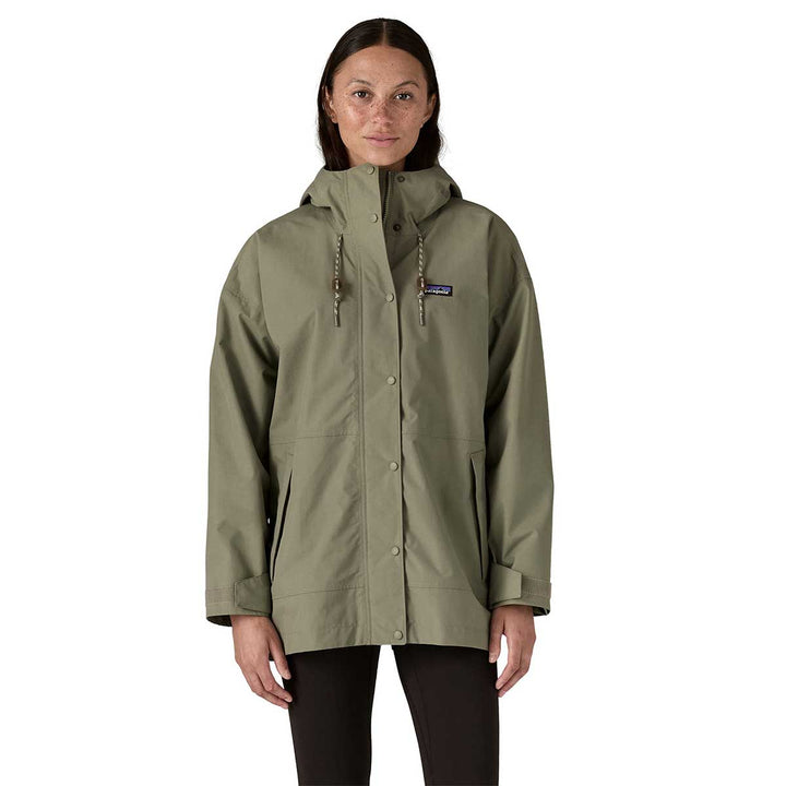 Patagonia Outdoor Everyday Rain Jacket Women's in River Rock Green