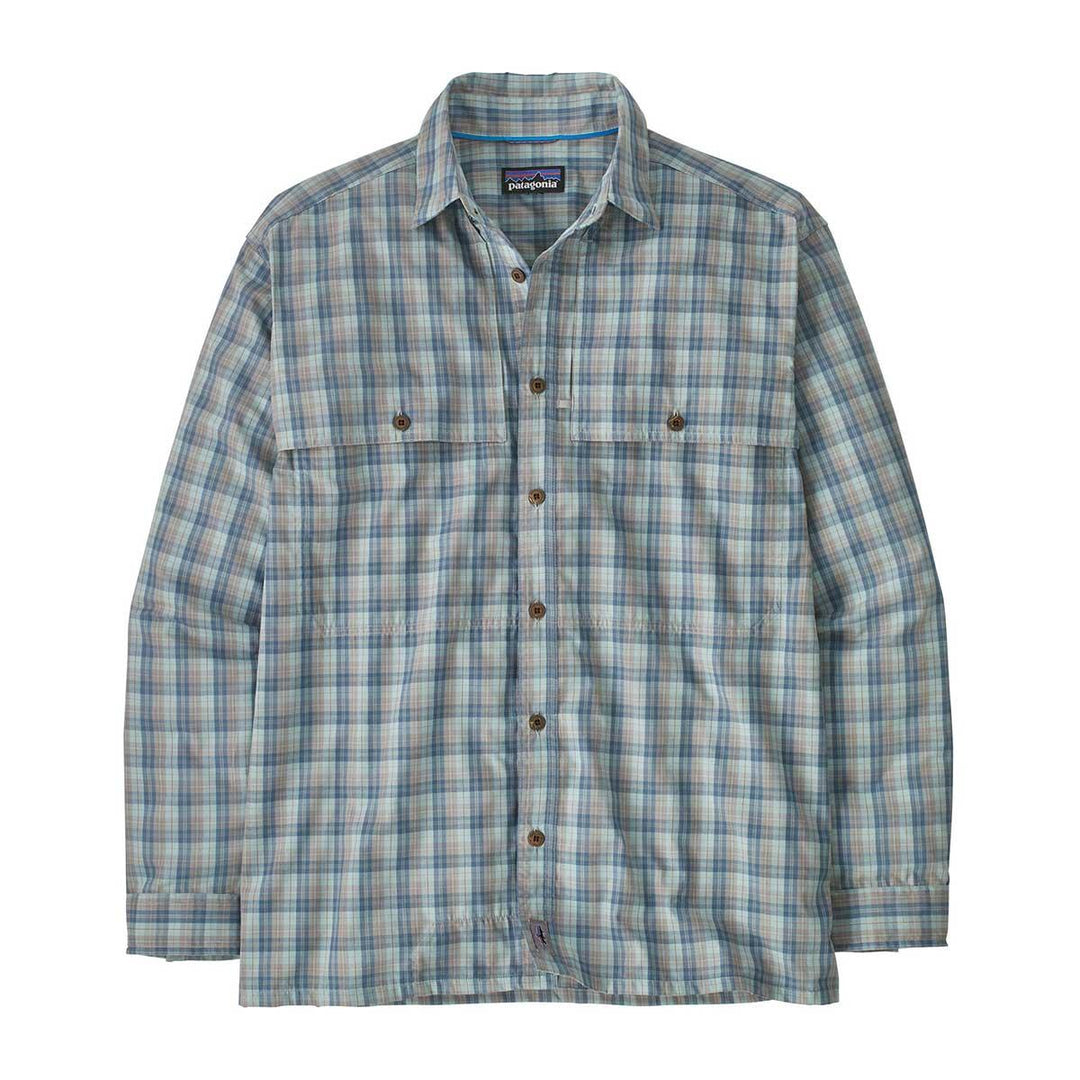 Patagonia Island Hopper Long Sleeve Shirt Men's in Dipper Utility Blue