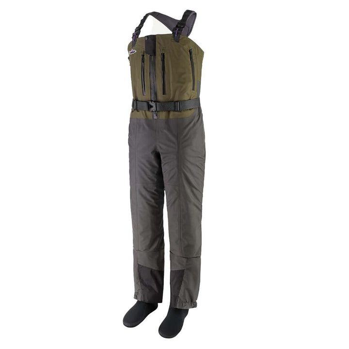 Patagonia Swiftcurrent Expedition Zip Front Waders Women's in Basin Green
