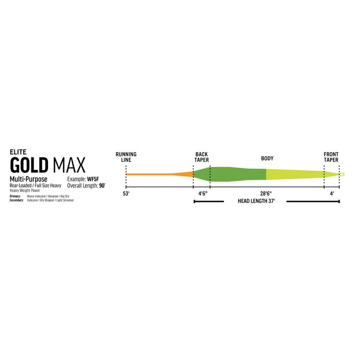 Rio Elite Gold Max Fly Line in One Color