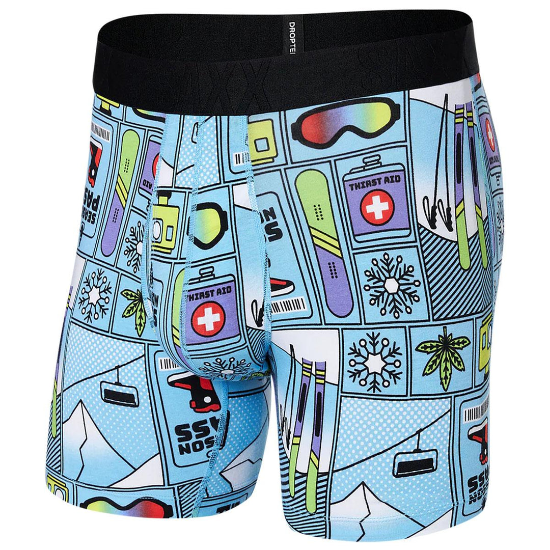 Saxx Underwear Droptemp Cooling Cotton Boxer Brief Fly - Men's