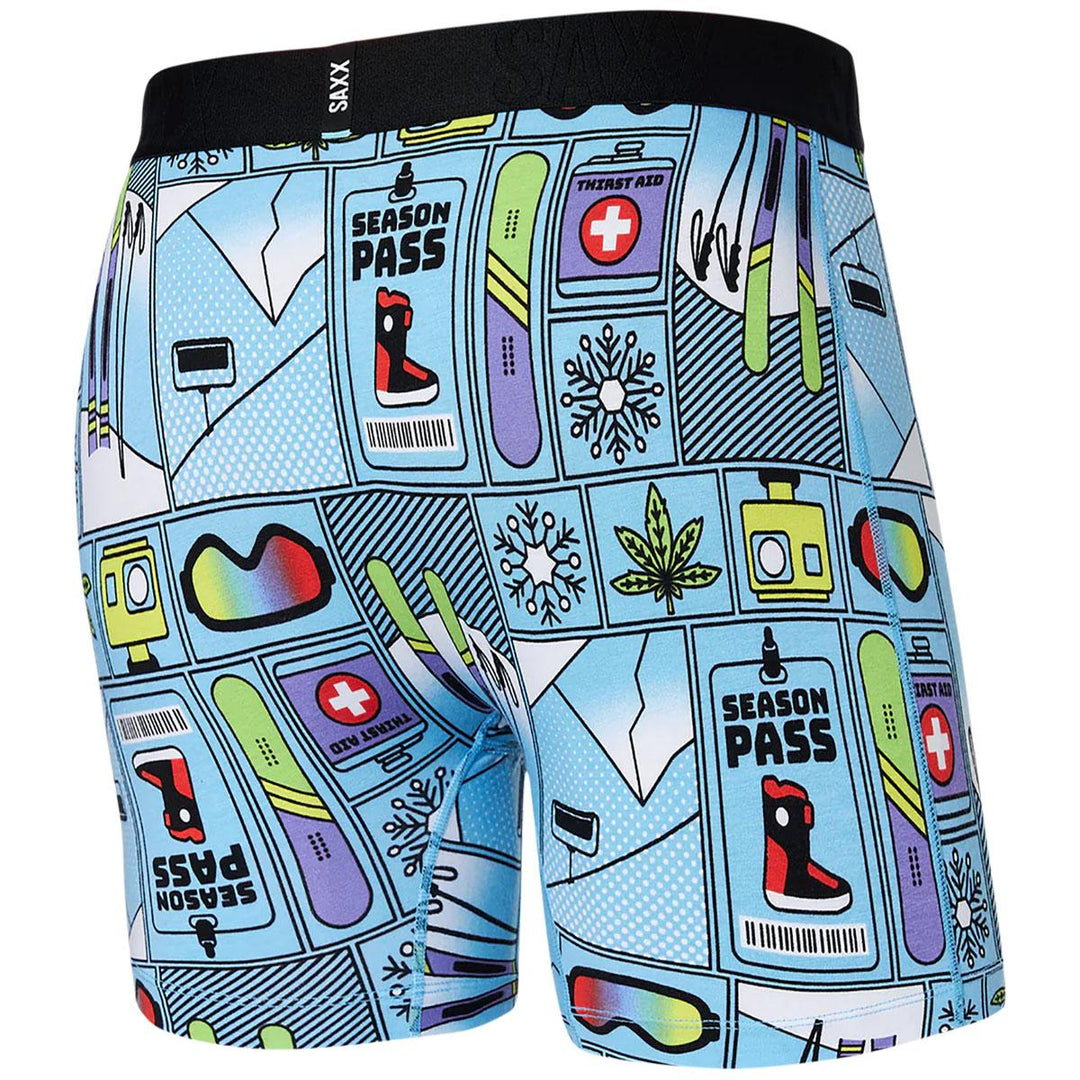 Saxx Underwear Droptemp Cooling Cotton Boxer Brief Fly - Men's