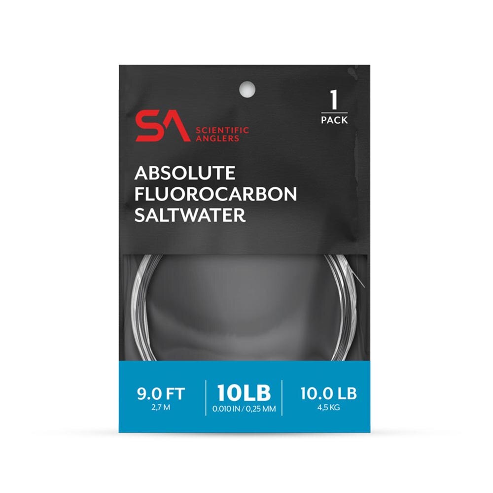 Scientific Anglers Absolute Fluorocarbon Saltwater 9' Leader 1 Pack